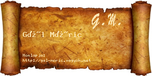 Gál Móric névjegykártya